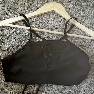 Bikini top. Color: black Size medium